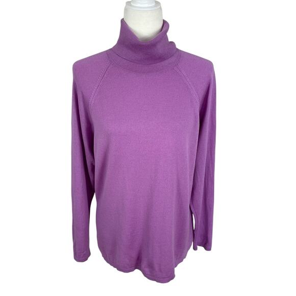 Nordstrom Studio 121 100% Extra Fine Merino Wool Turtleneck Sweater Size XL - Picture 1 of 12